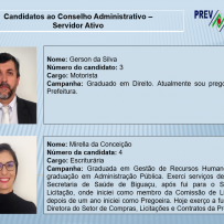 Candidatos aos Conselhos Fiscal e Administrativo