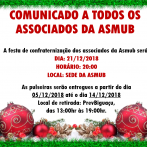 CONFRATERNIZAÇÃO DE FINAL DE ANO DA ASMUB